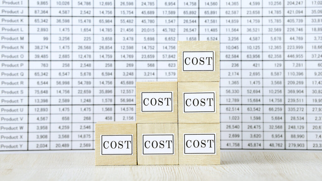 製造業の平均的な原価率