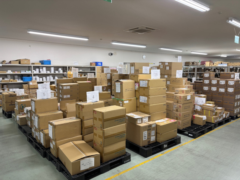 導入事例企業のパレット置き場